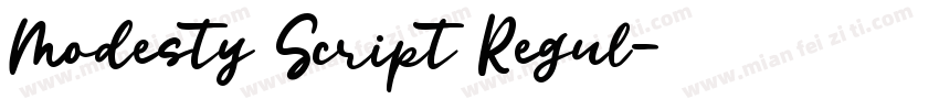 Modesty Script Regul字体转换